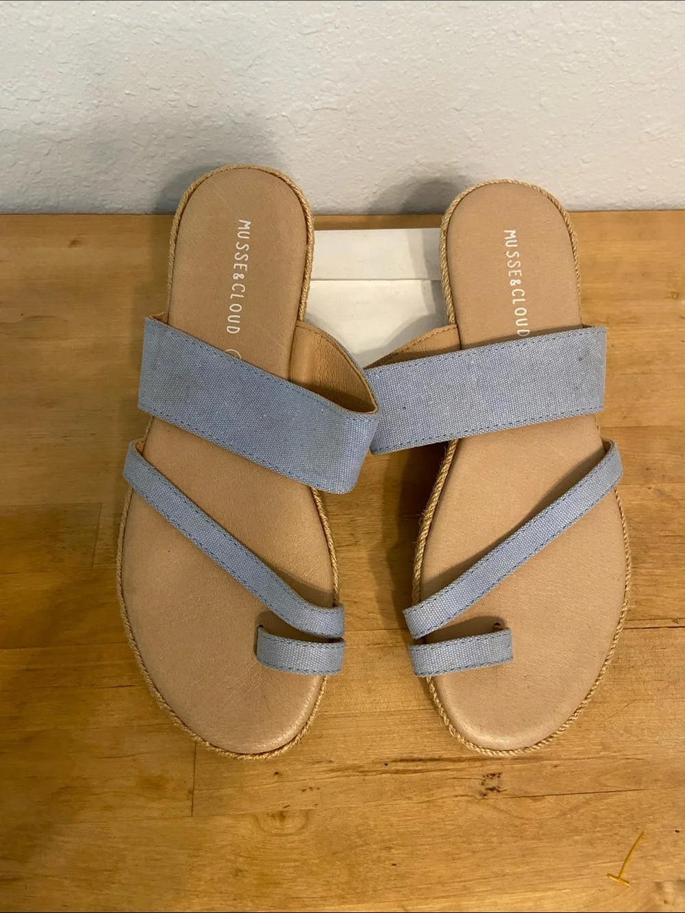 Musse & Cloud Light Blue Zubeach Sandals Size EU 41 US10-10.5